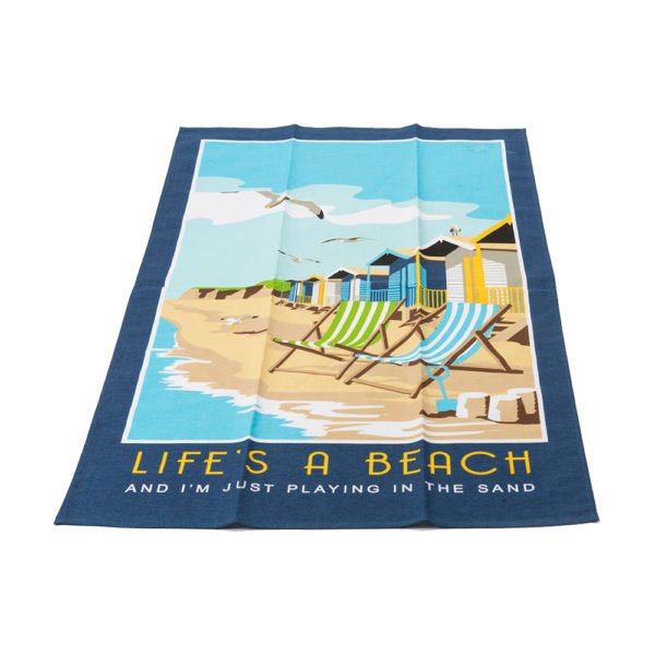 Lifes A Beach Tea Towel British Gift